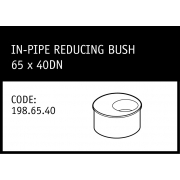 Marley Solvent Joint In-Pipe Reducing Bush 65 x 40DN - 198.65.40